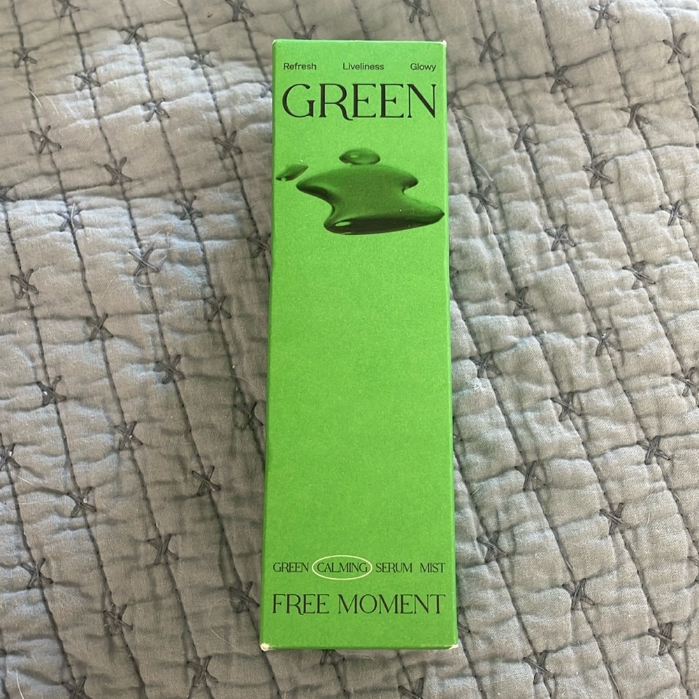 Free Moment Green Calming Serum Mist  Korean Vegan Skin Care 3.38 fl.oz